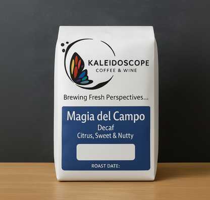 Magia del Campo decaf coffee bag from Kaleidoscope Coffee
